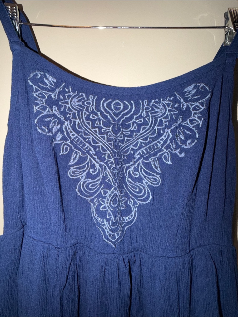 torrid Navy High-Low Embroidered Sundress - Picture 3 of 6